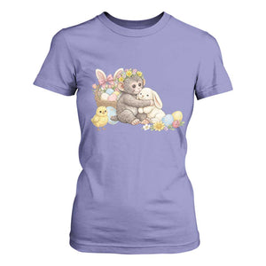 Cute Punch Baby Monkey Easter T Shirt For Women Funny Animal Gift TS12 Violet Print Your Wear
