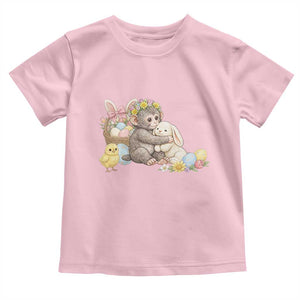 Cute Punch Baby Monkey Easter Toddler T Shirt Funny Animal Gift TS12 Light Pink Print Your Wear