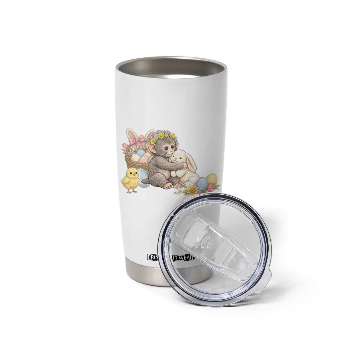 Cute Punch Baby Monkey Easter Tumbler Cup Funny Animal Gift TS12 Print Your Wear
