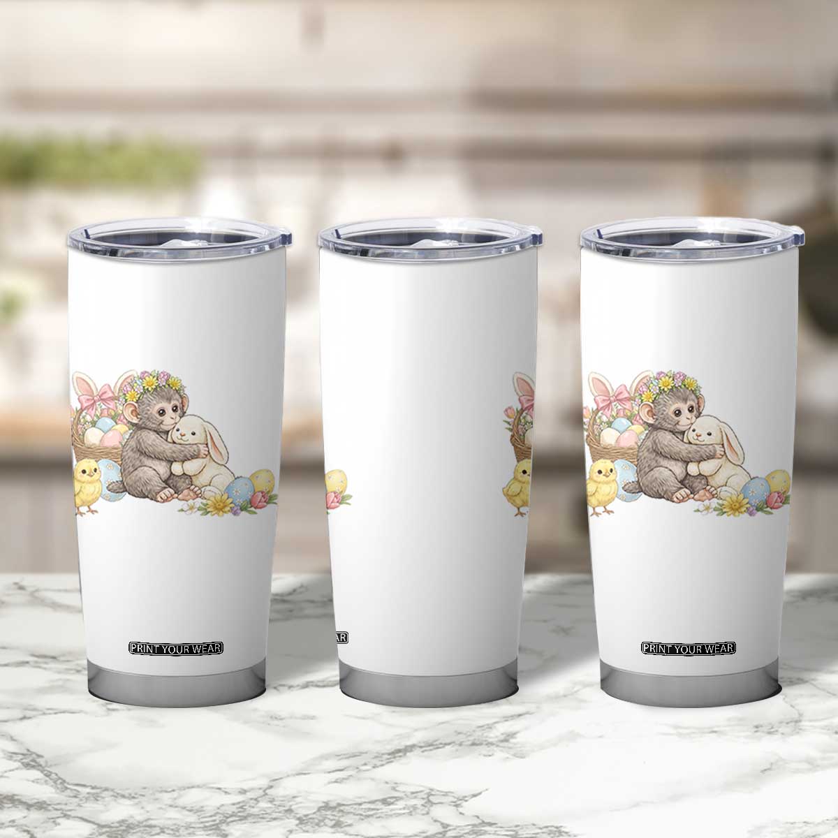 Cute Punch Baby Monkey Easter Tumbler Cup Funny Animal Gift TS12 Print Your Wear