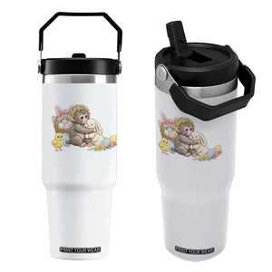 Cute Punch Baby Monkey Easter Flip Straw Tumbler Funny Animal Gift TS12 One Size: 30 oz White Print Your Wear