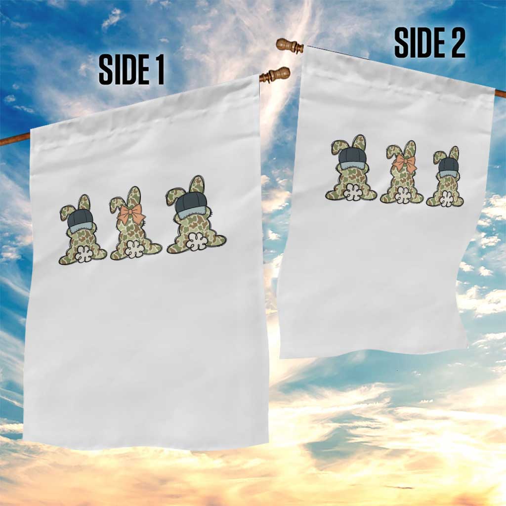 Camo Easter Bunny Garden Flag Funny Hunter Easter Gift TS12 Print Your Wear