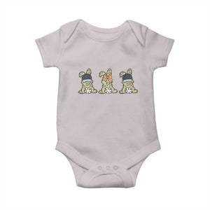 Camo Easter Bunny Baby Onesie Funny Hunter Easter Gift TS12 Ice Gray Print Your Wear