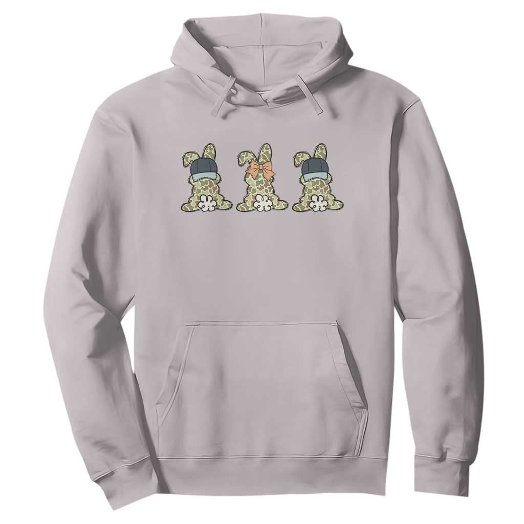 Camo Easter Bunny Hoodie Funny Hunter Easter Gift TS12 Ice Gray Print Your Wear