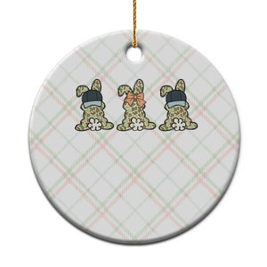 Camo Easter Bunny Ceramic Ornament Funny Hunter Easter Gift TS12 1pc Christmas Plaid Print Your Wear