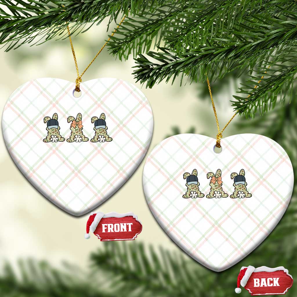 Camo Easter Bunny Ceramic Ornament Funny Hunter Easter Gift TS12 Print Your Wear
