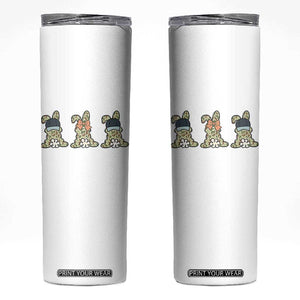 Camo Easter Bunny Skinny Tumbler Funny Hunter Easter Gift TS12 White Print Your Wear