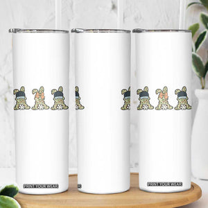 Camo Easter Bunny Skinny Tumbler Funny Hunter Easter Gift TS12 Print Your Wear