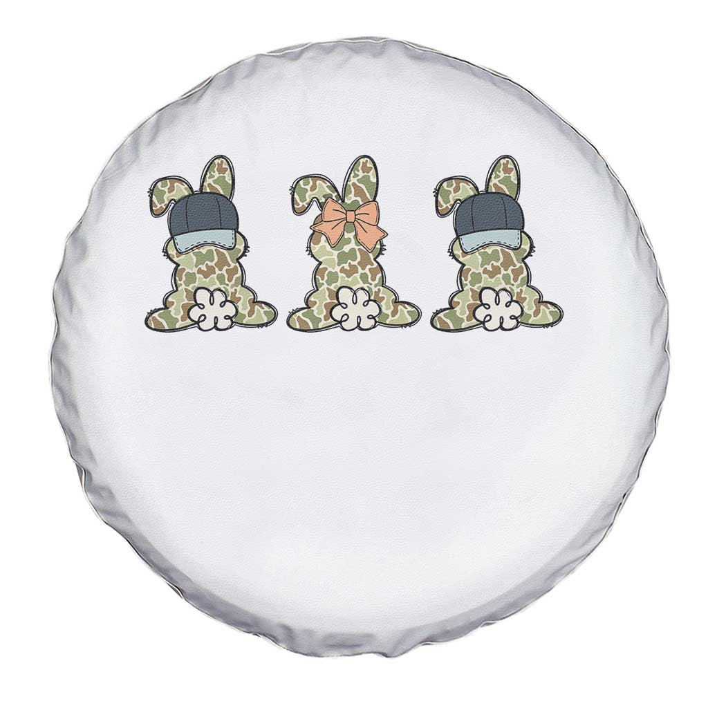 Camo Easter Bunny Spare Tire Cover Funny Hunter Easter Gift TS12 Print Your Wear