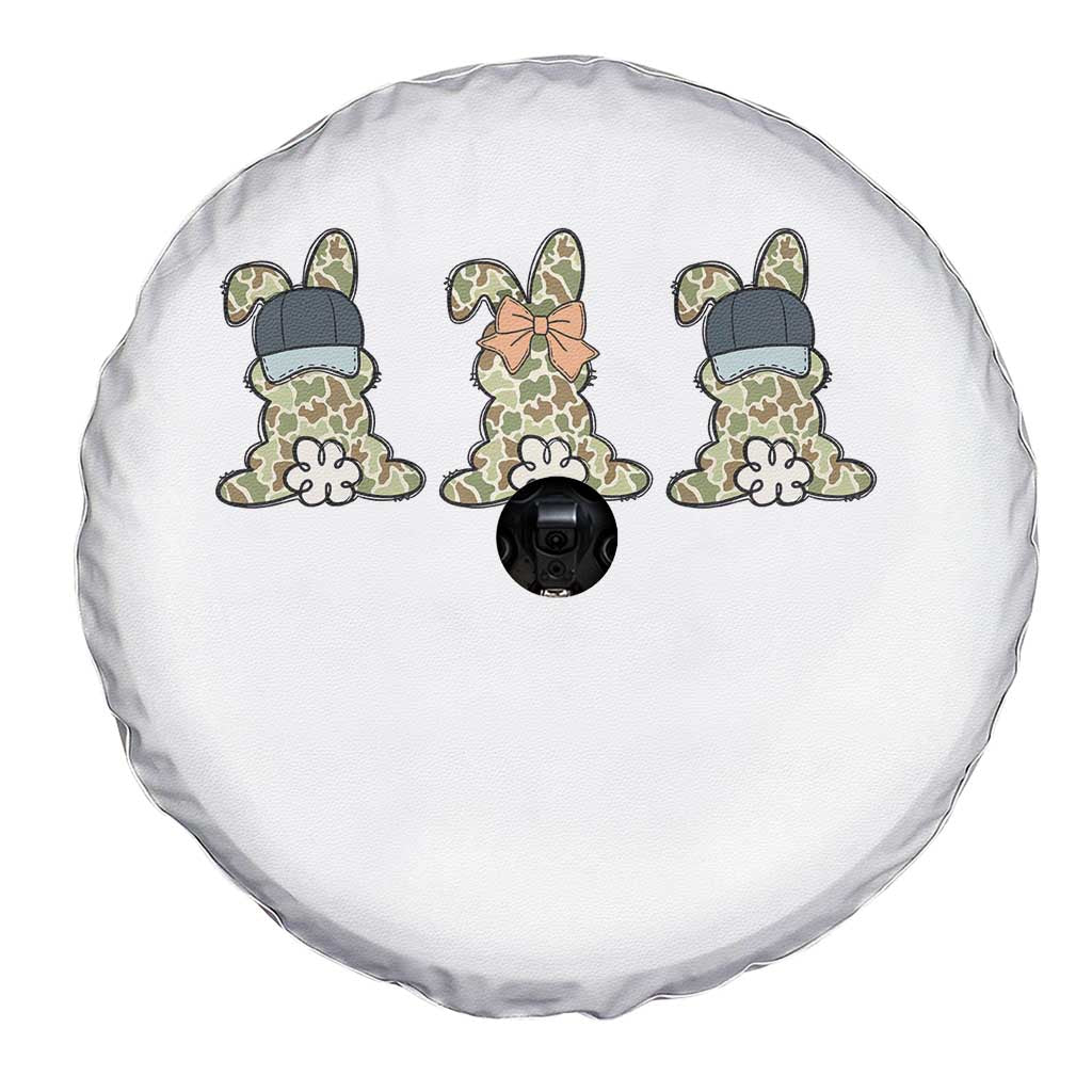 Camo Easter Bunny Spare Tire Cover Funny Hunter Easter Gift TS12 Print Your Wear