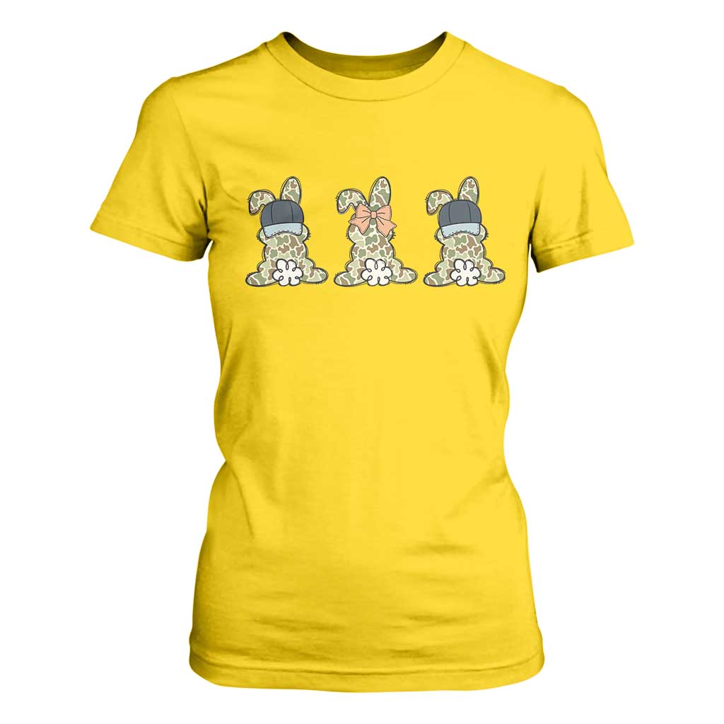 Camo Easter Bunny T Shirt For Women Funny Hunter Easter Gift TS12 Daisy Print Your Wear