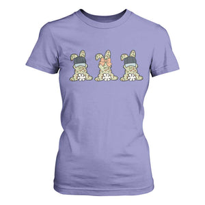 Camo Easter Bunny T Shirt For Women Funny Hunter Easter Gift TS12 Violet Print Your Wear