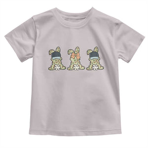 Camo Easter Bunny Toddler T Shirt Funny Hunter Easter Gift TS12 Ice Gray Print Your Wear