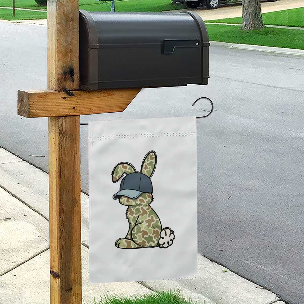 Camouflage Bunny Garden Flag Funny Hunter Easter Gift TS12 Print Your Wear