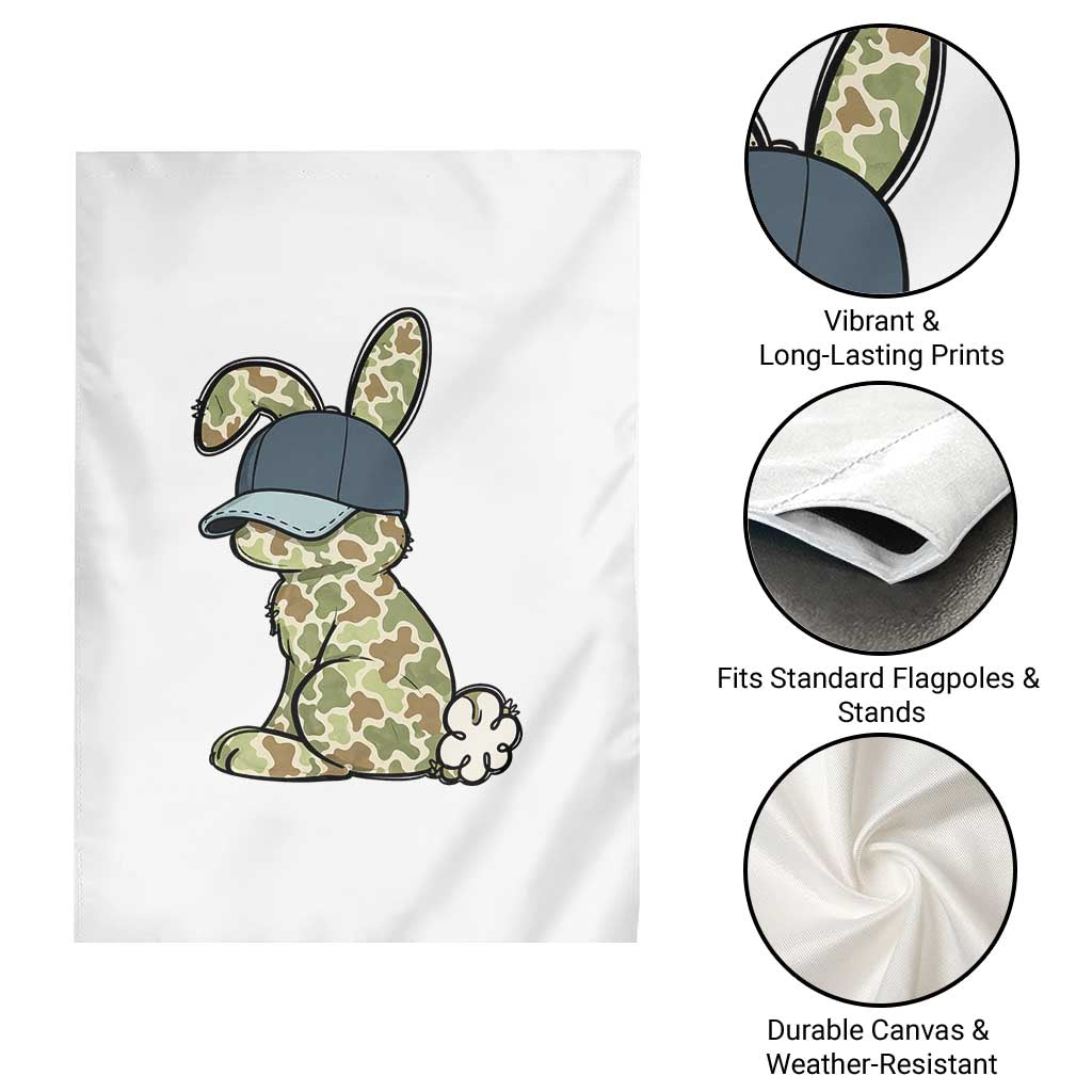 Camouflage Bunny Garden Flag Funny Hunter Easter Gift TS12 Print Your Wear