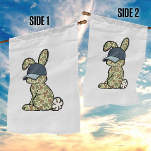 Camouflage Bunny Garden Flag Funny Hunter Easter Gift TS12 Print Your Wear