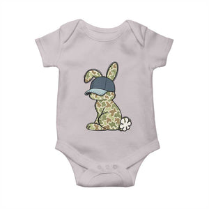 Camouflage Bunny Baby Onesie Funny Hunter Easter Gift TS12 Ice Gray Print Your Wear