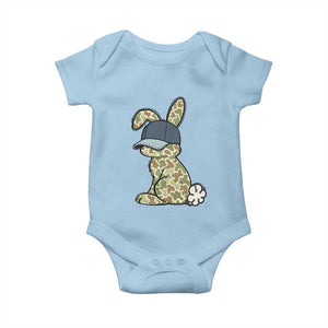 Camouflage Bunny Baby Onesie Funny Hunter Easter Gift TS12 Light Blue Print Your Wear