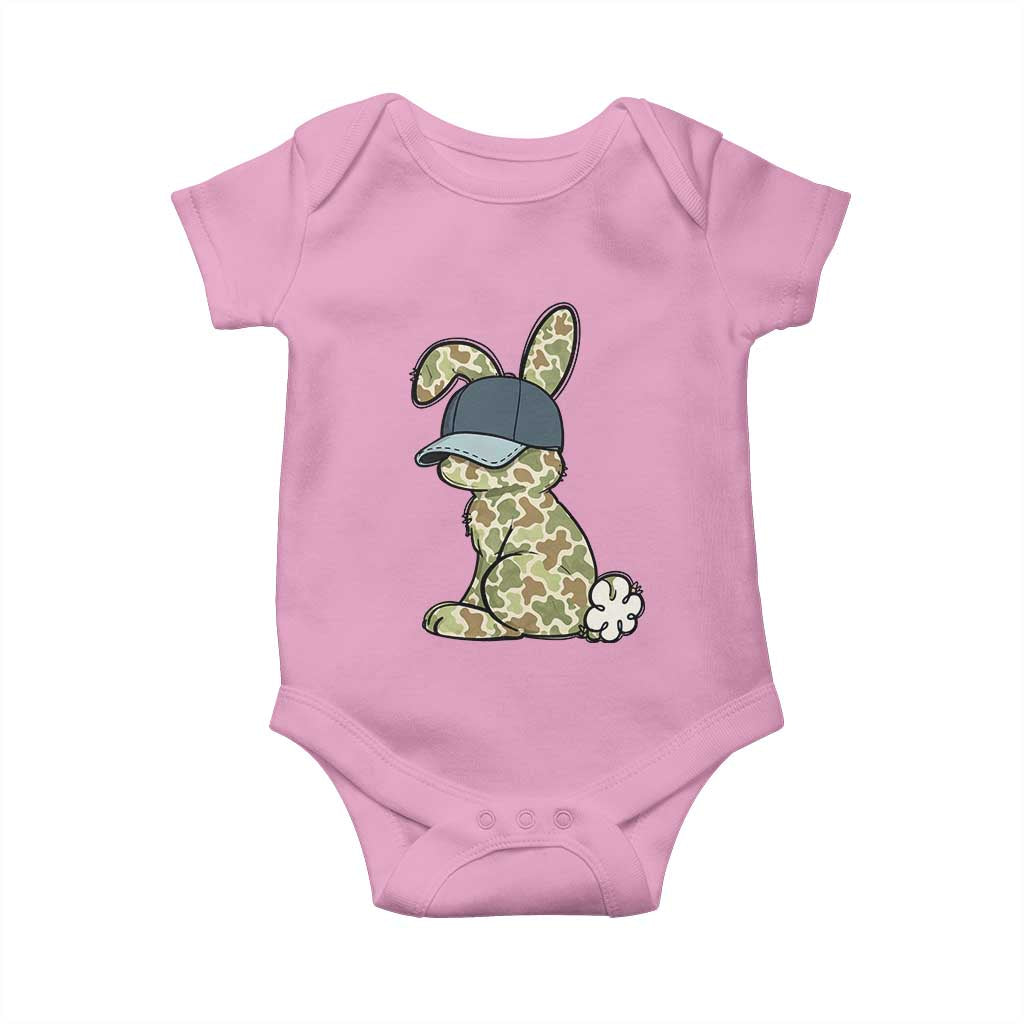 Camouflage Bunny Baby Onesie Funny Hunter Easter Gift TS12 Light Pink Print Your Wear