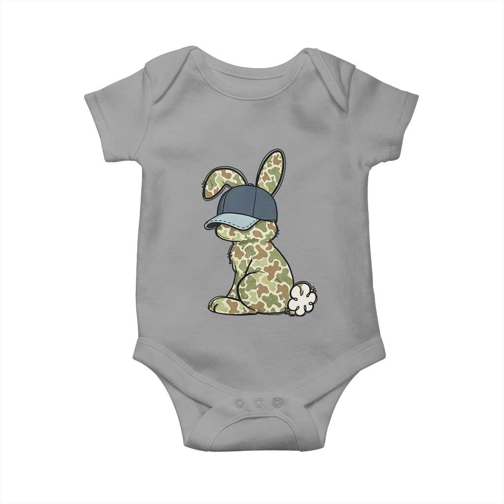 Camouflage Bunny Baby Onesie Funny Hunter Easter Gift TS12 Sport Gray Print Your Wear