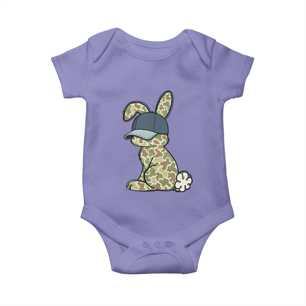 Camouflage Bunny Baby Onesie Funny Hunter Easter Gift TS12 Violet Print Your Wear