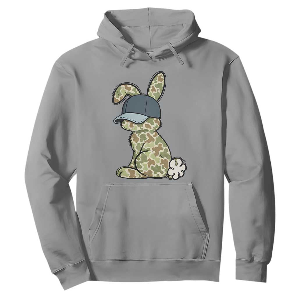 Camouflage Bunny Hoodie Funny Hunter Easter Gift TS12 Sport Gray Print Your Wear