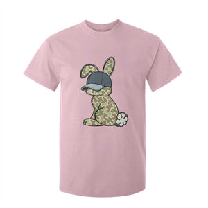 Camouflage Bunny T Shirt For Kid Funny Hunter Easter Gift TS12 Light Pink Print Your Wear