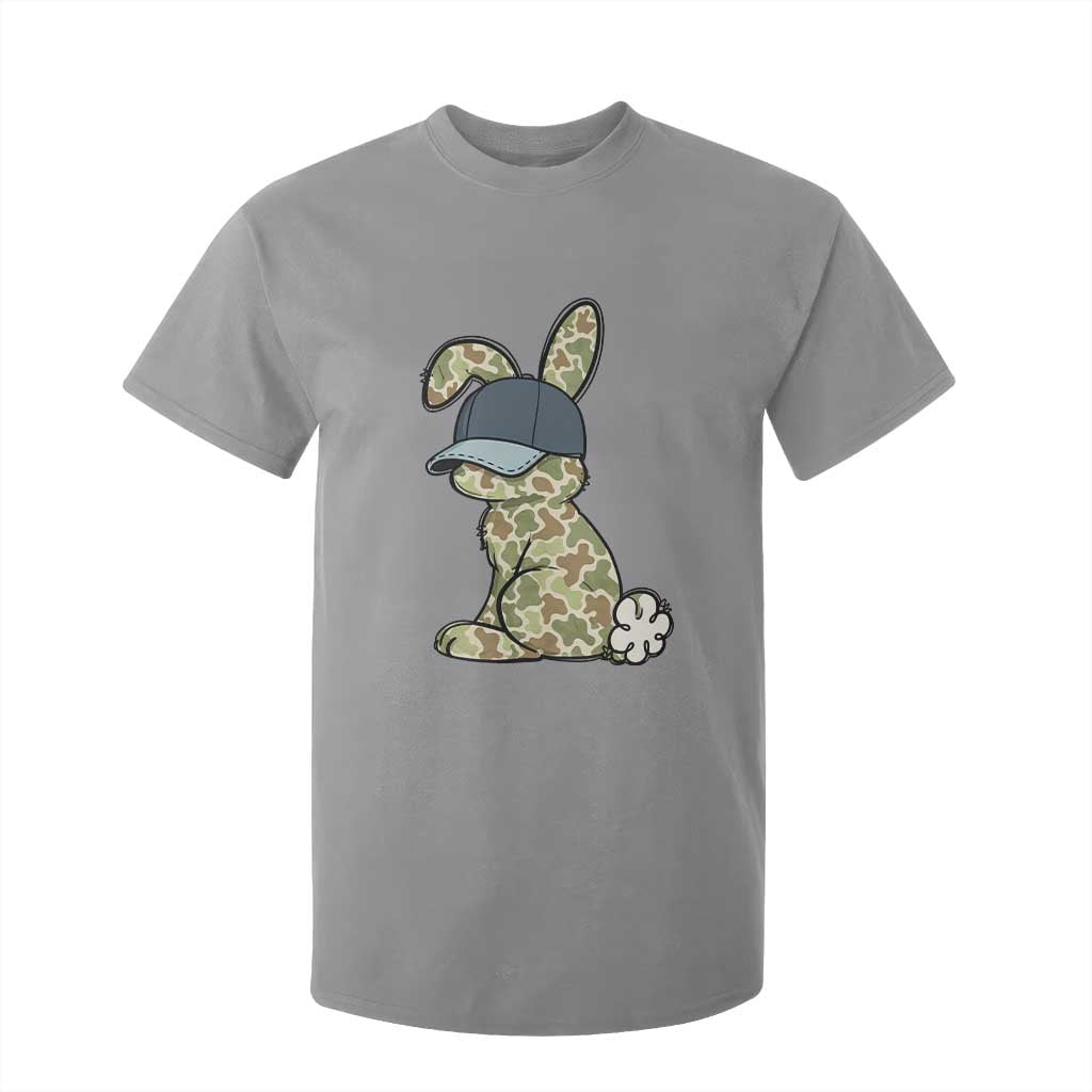 Camouflage Bunny T Shirt For Kid Funny Hunter Easter Gift TS12 Sport Gray Print Your Wear