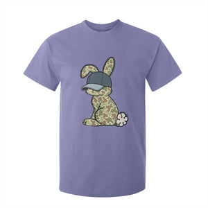 Camouflage Bunny T Shirt For Kid Funny Hunter Easter Gift TS12 Violet Print Your Wear