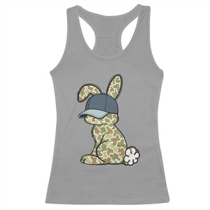 Camouflage Bunny Racerback Tank Top Funny Hunter Easter Gift TS12 Sport Gray Print Your Wear
