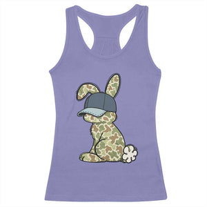 Camouflage Bunny Racerback Tank Top Funny Hunter Easter Gift TS12 Violet Print Your Wear