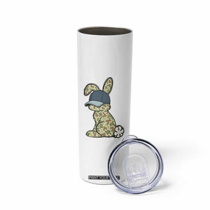 Camouflage Bunny Skinny Tumbler Funny Hunter Easter Gift TS12 Print Your Wear