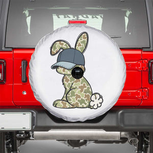 Camouflage Bunny Spare Tire Cover Funny Hunter Easter Gift TS12 White Print Your Wear