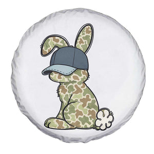 Camouflage Bunny Spare Tire Cover Funny Hunter Easter Gift TS12 Print Your Wear