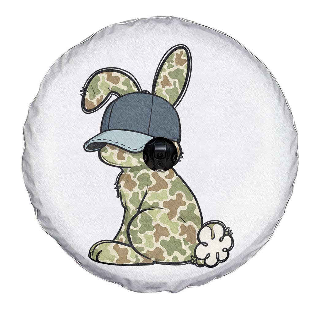Camouflage Bunny Spare Tire Cover Funny Hunter Easter Gift TS12 Print Your Wear