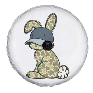 Camouflage Bunny Spare Tire Cover Funny Hunter Easter Gift TS12 Print Your Wear