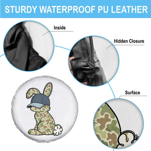 Camouflage Bunny Spare Tire Cover Funny Hunter Easter Gift TS12 Print Your Wear