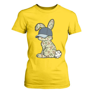 Camouflage Bunny T Shirt For Women Funny Hunter Easter Gift TS12 Daisy Print Your Wear