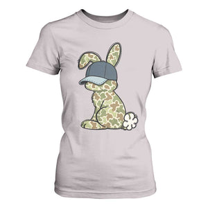 Camouflage Bunny T Shirt For Women Funny Hunter Easter Gift TS12 Ice Gray Print Your Wear