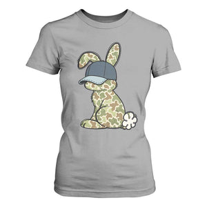 Camouflage Bunny T Shirt For Women Funny Hunter Easter Gift TS12 Sport Gray Print Your Wear