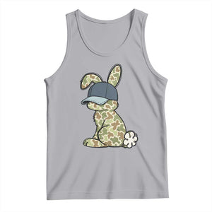 Camouflage Bunny Tank Top Funny Hunter Easter Gift TS12 Athletic Heather Print Your Wear
