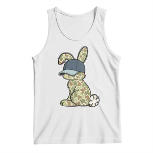 Camouflage Bunny Tank Top Funny Hunter Easter Gift TS12 White Print Your Wear
