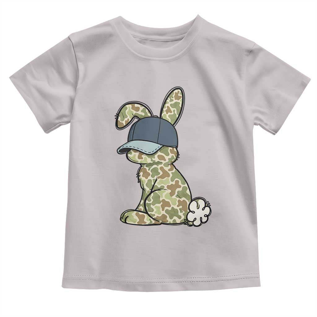 Camouflage Bunny Toddler T Shirt Funny Hunter Easter Gift TS12 Ice Gray Print Your Wear