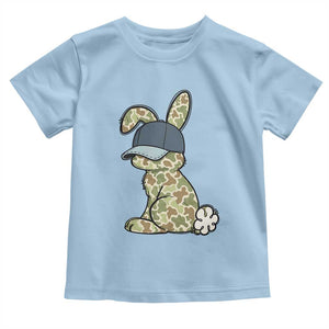Camouflage Bunny Toddler T Shirt Funny Hunter Easter Gift TS12 Light Blue Print Your Wear