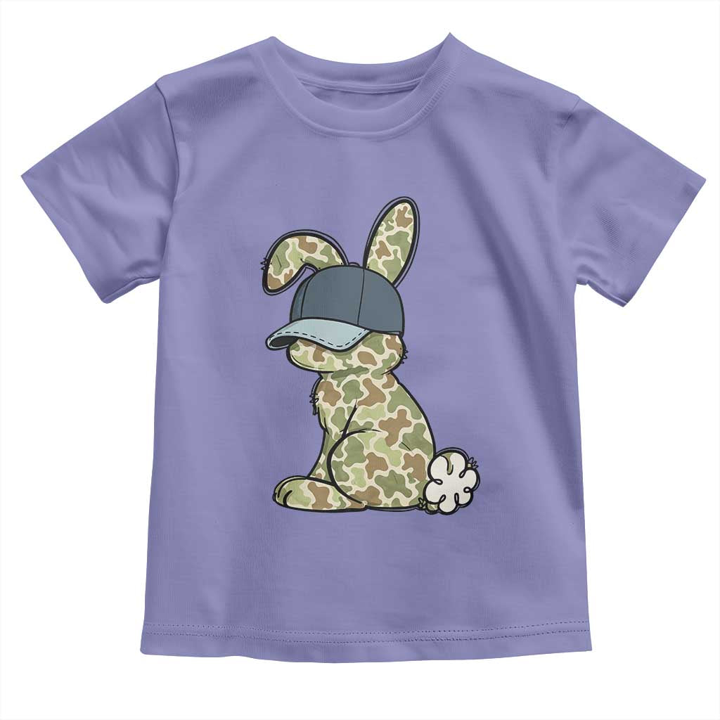 Camouflage Bunny Toddler T Shirt Funny Hunter Easter Gift TS12 Violet Print Your Wear