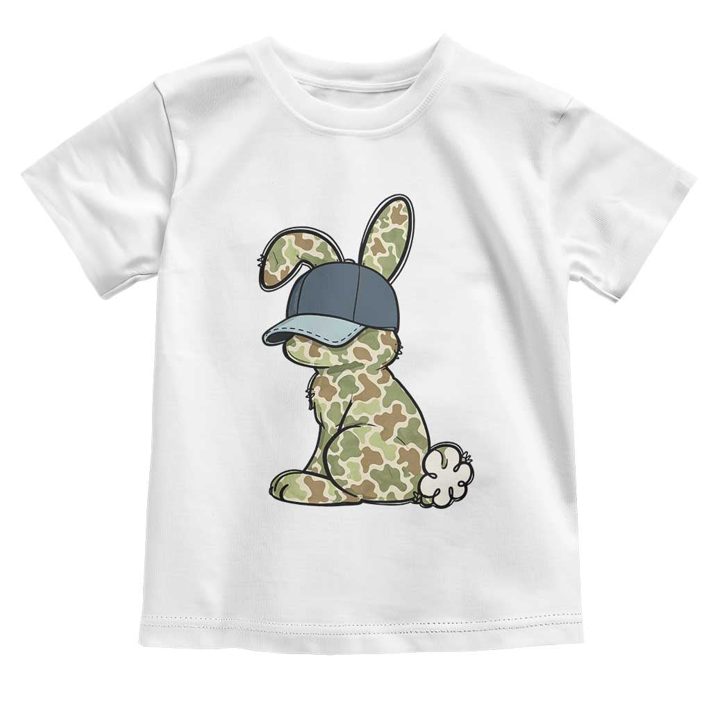 Camouflage Bunny Toddler T Shirt Funny Hunter Easter Gift TS12 White Print Your Wear