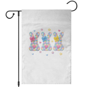 Faux Yarn Easter Bunny Effect Printed Garden Flag Coquette Aesthetic Gift TS12 White Print Your Wear