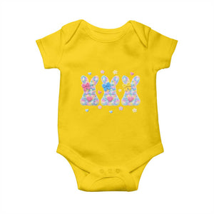 Faux Yarn Easter Bunny Effect Printed Baby Onesie Coquette Aesthetic Gift TS12 Daisy Print Your Wear