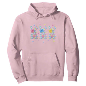 Faux Yarn Easter Bunny Effect Printed Hoodie Coquette Aesthetic Gift TS12 Light Pink Print Your Wear