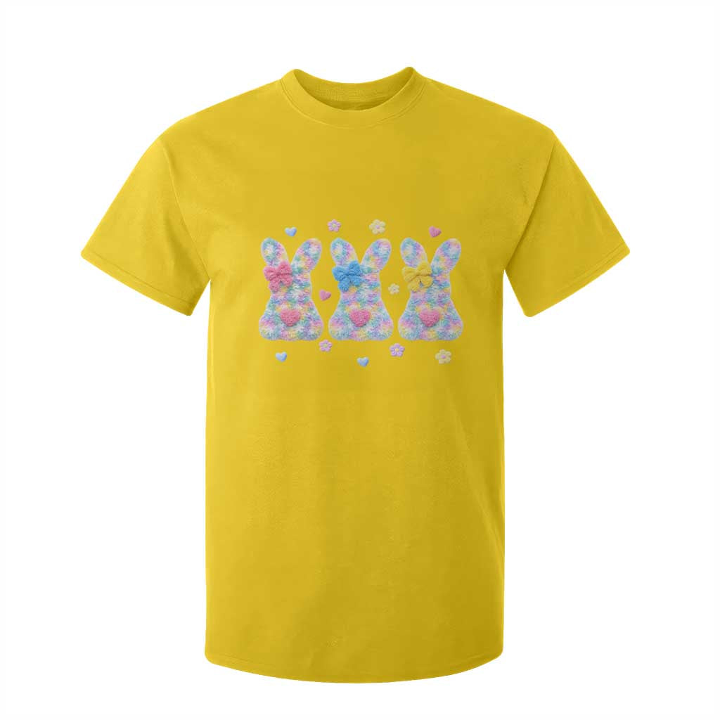 Faux Yarn Easter Bunny Effect Printed T Shirt For Kid Coquette Aesthetic Gift TS12 Daisy Print Your Wear